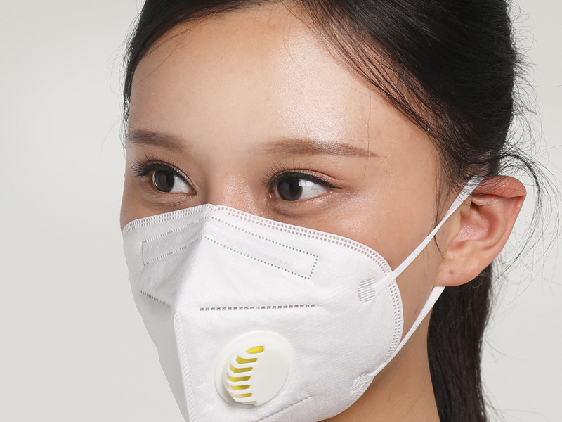 Adult three-dimensional breathing valve mask